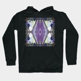 Lilly Pond and Vines in Purple by South Australian artist Avril Thomas Hoodie